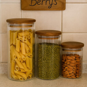 BERRY 'S AHSAP KAPAKLI OPTIC BOROSILIKAT CAM KAVANOZ( 15-19-23 CM)